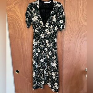 ASTR | Green floral midi dress